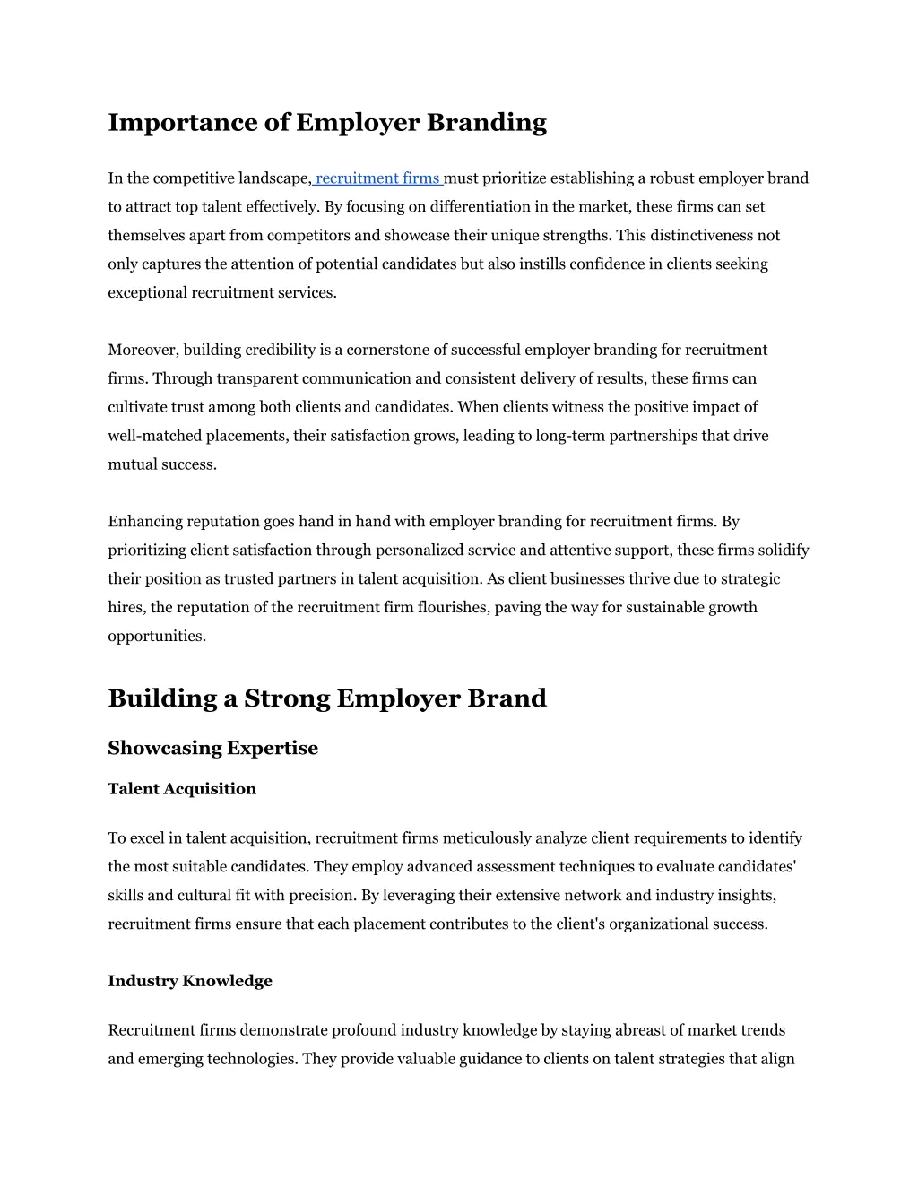 importance of employer branding