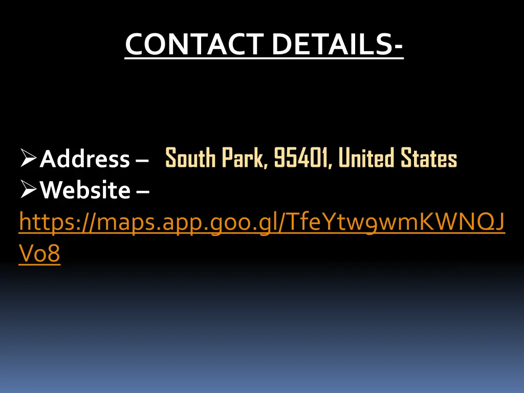 contact details