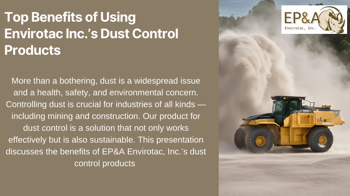 top benefits of using envirotac inc s dust