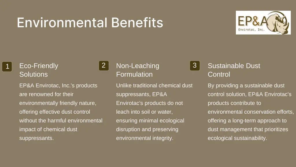 environmental benefits