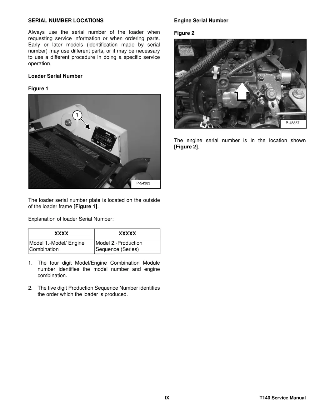 engine serial number