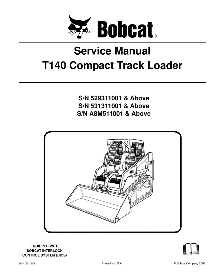 service manual t140 compact track loader