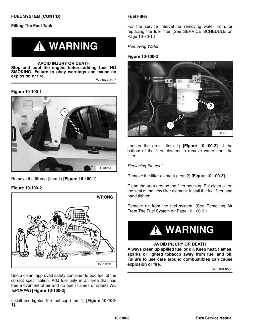 fuel system cont d