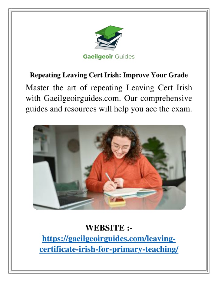 repeating leaving cert irish improve your grade