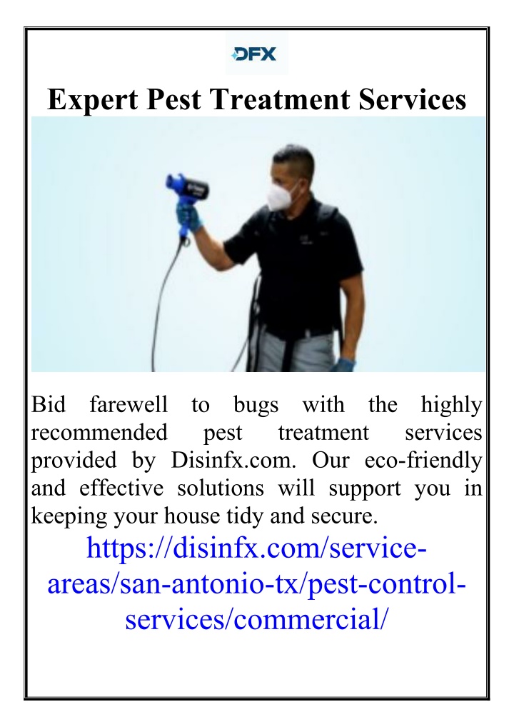 expert pest treatment services