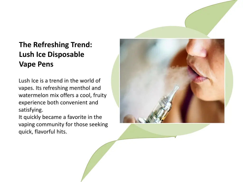 the refreshing trend lush ice disposable vape pens 1