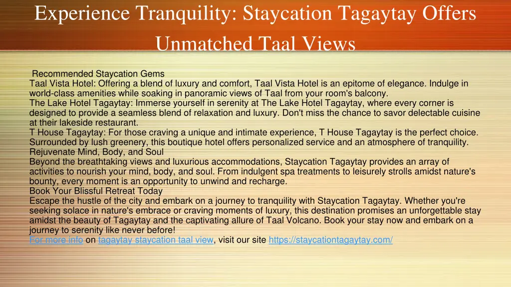 experience tranquility staycation tagaytay offers 2