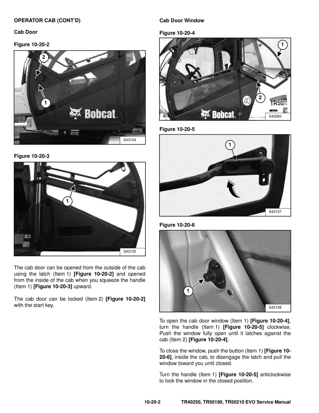 operator cab cont d