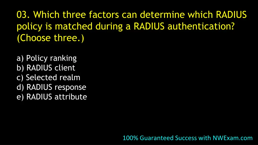 03 which three factors can determine which radius