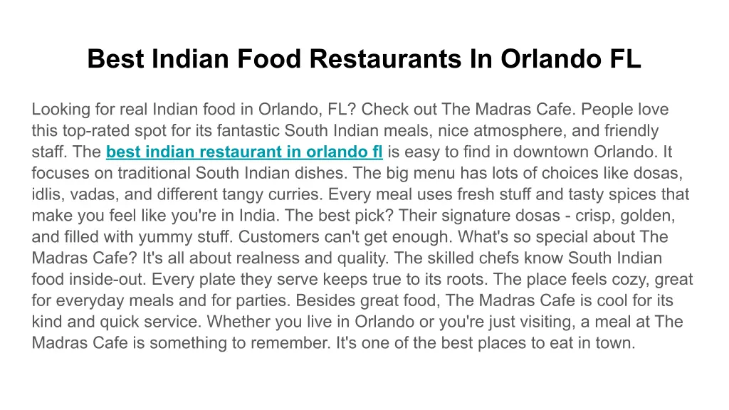 best indian food restaurants in orlando fl