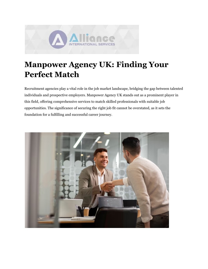 manpower agency uk finding your perfect match
