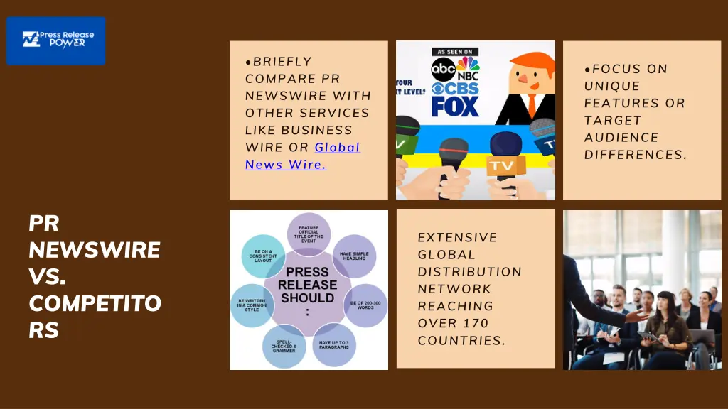 briefly compare pr newswire with other services