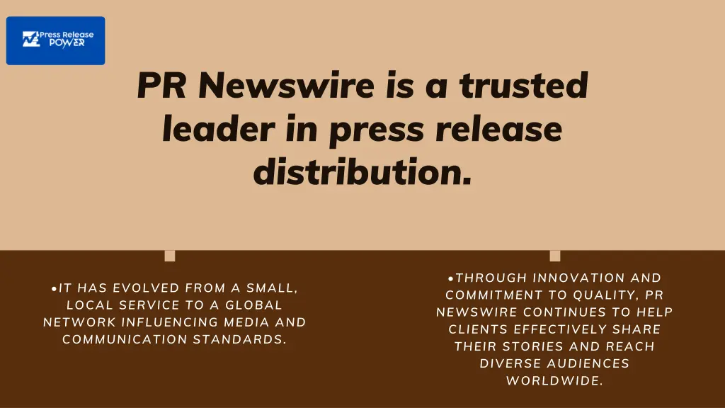 pr newswire is a trusted leader in press release