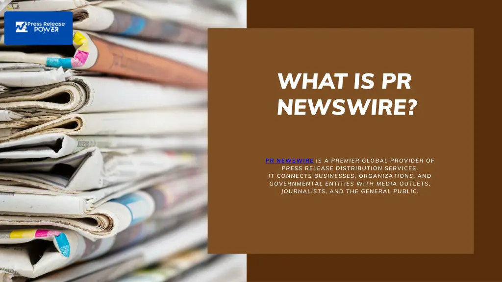 what is pr newswire