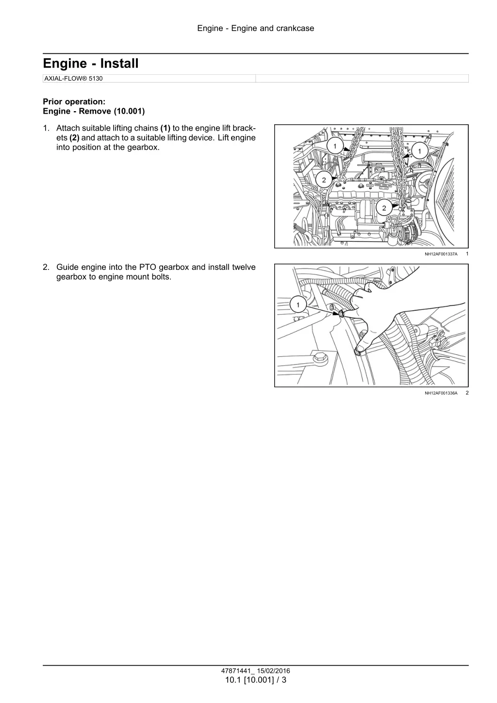 engine engine and crankcase