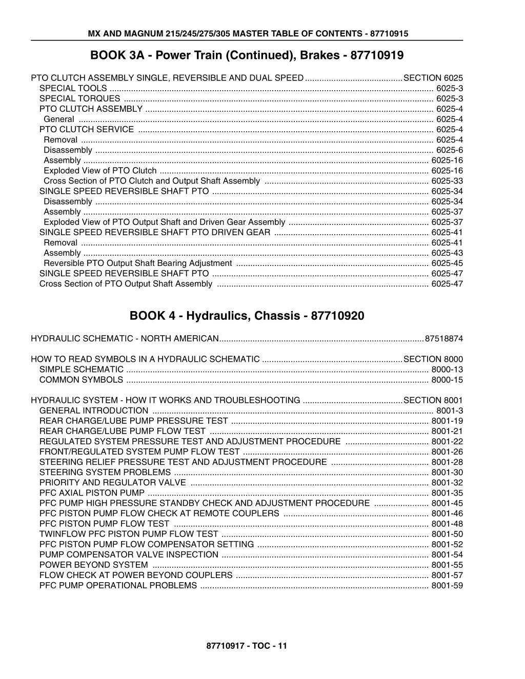 mx and magnum 215 245 275 305 master table 10