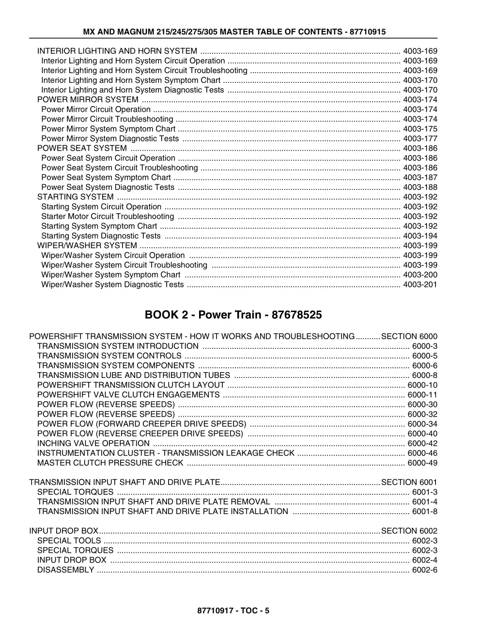 mx and magnum 215 245 275 305 master table 4