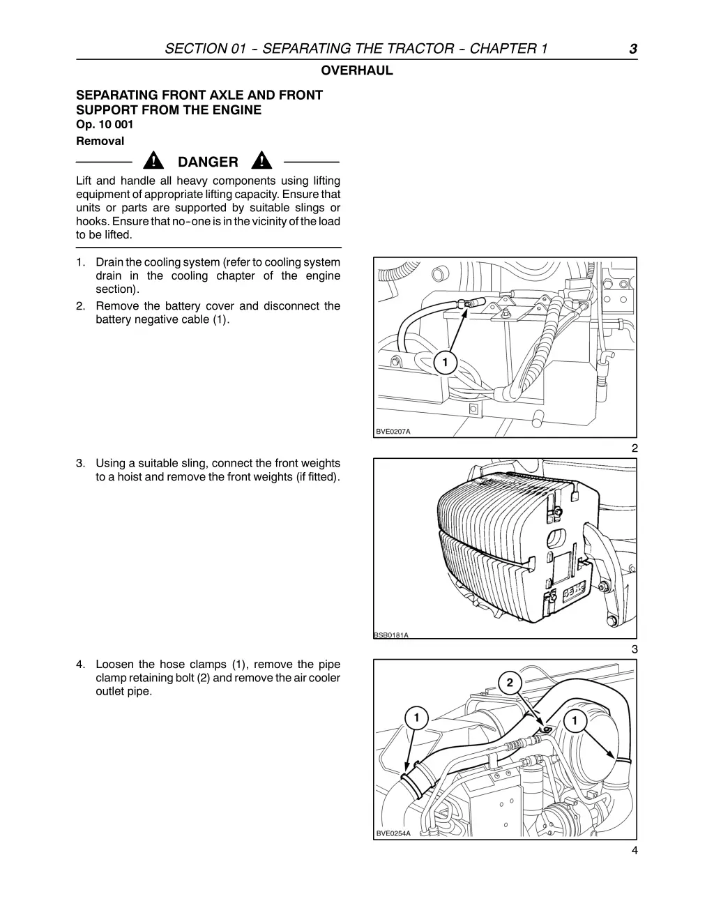 section 01 separating the tractor chapter 2