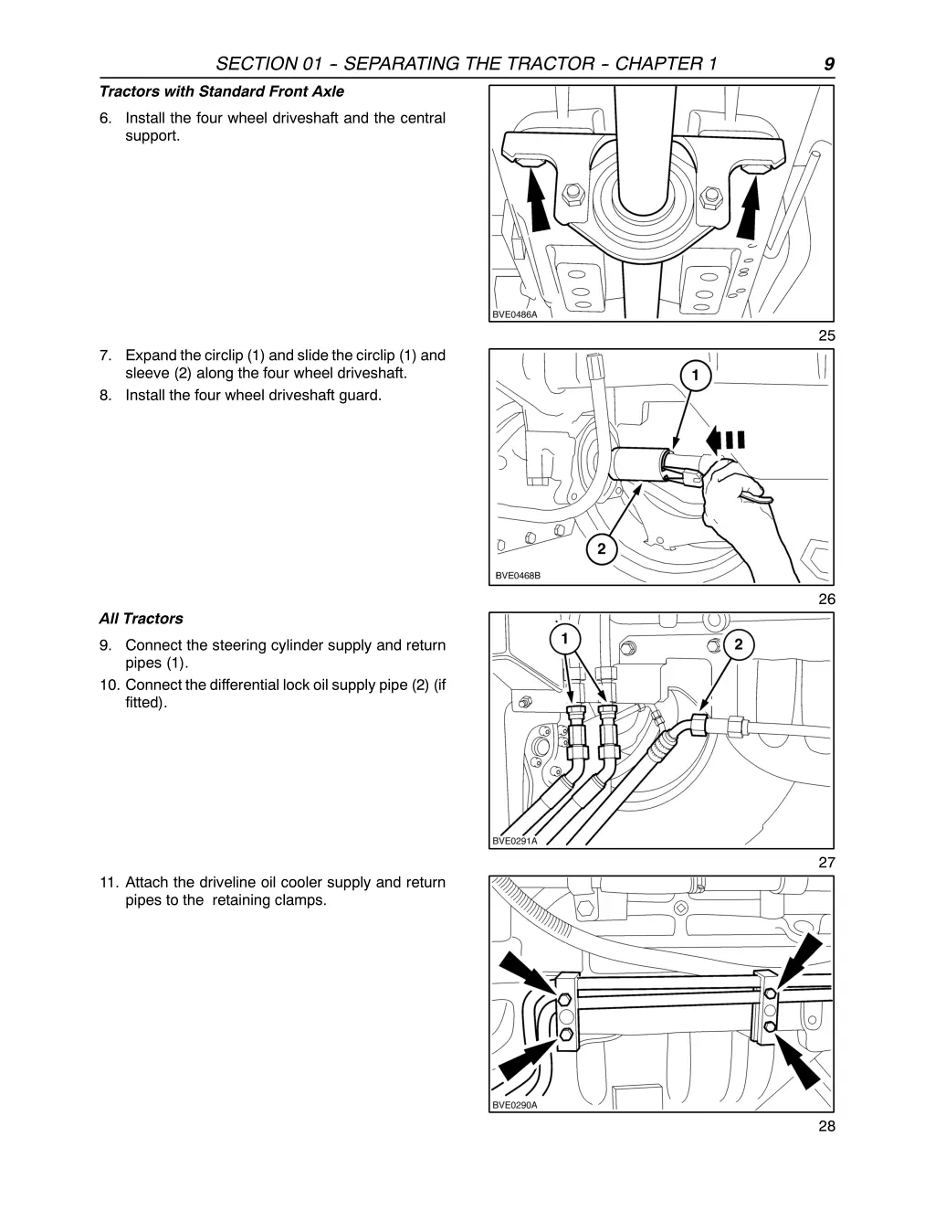 section 01 separating the tractor chapter 3