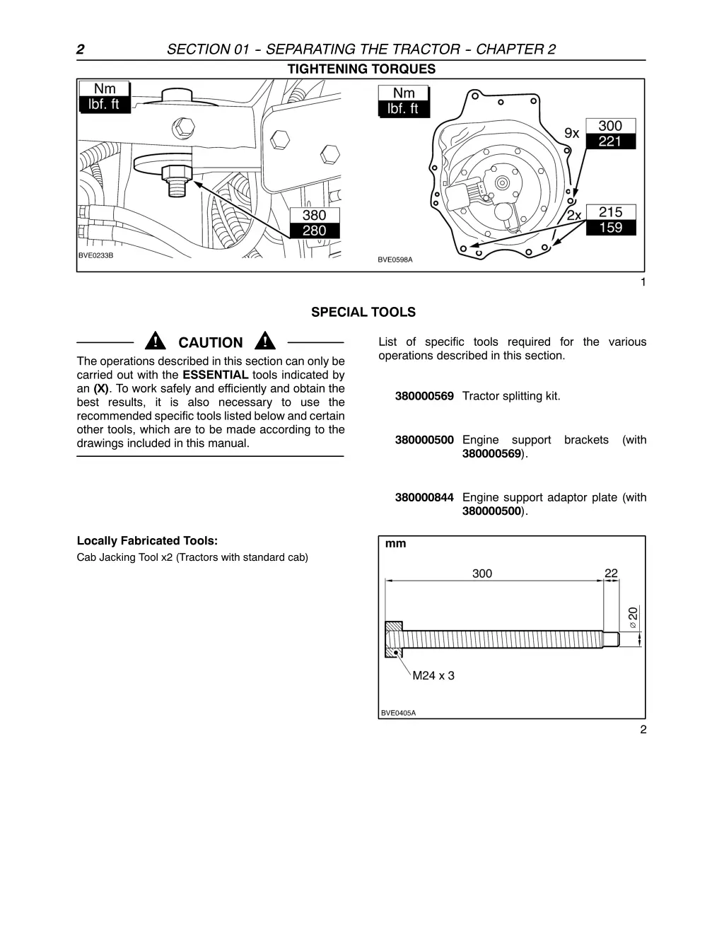 section 01 separating the tractor chapter 6