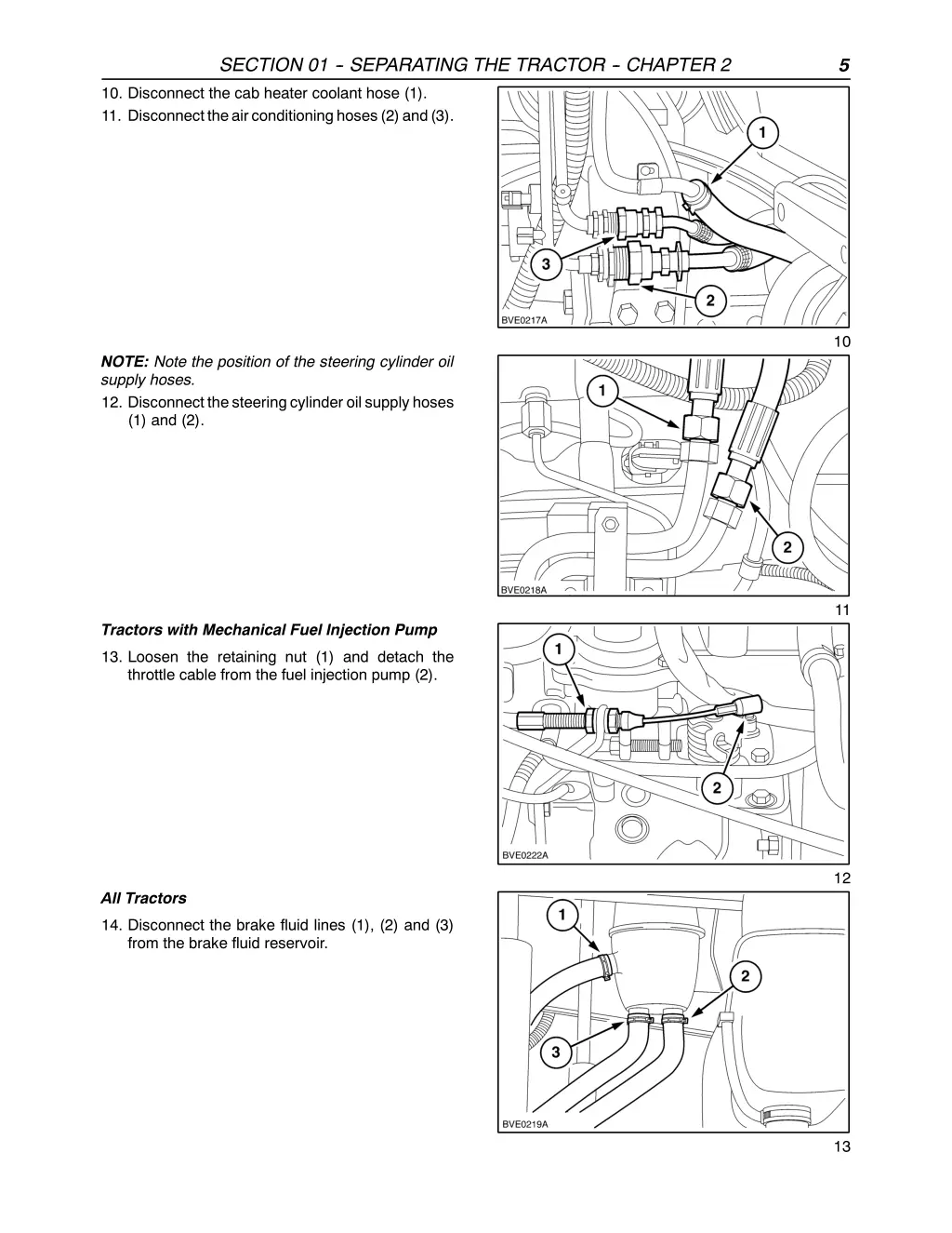 section 01 separating the tractor chapter 7