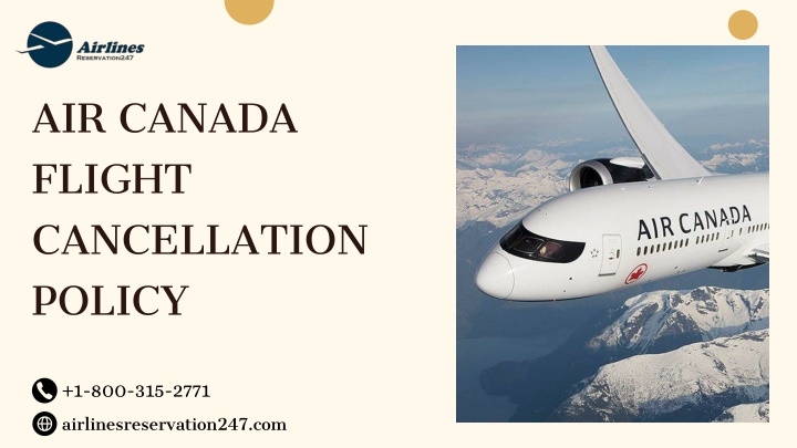 air canada flight cancellation policy