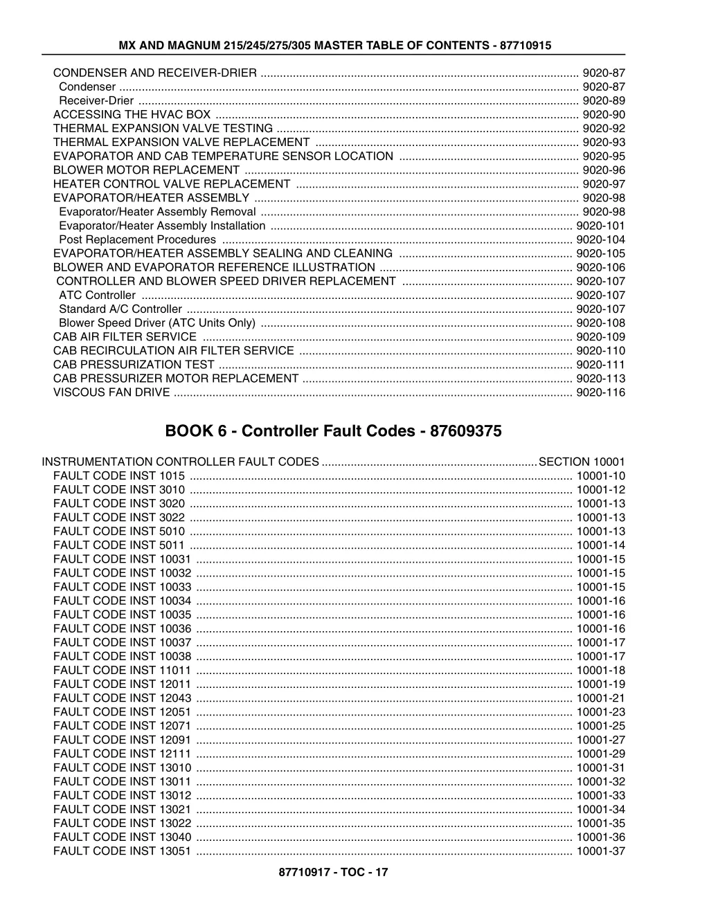 mx and magnum 215 245 275 305 master table 16