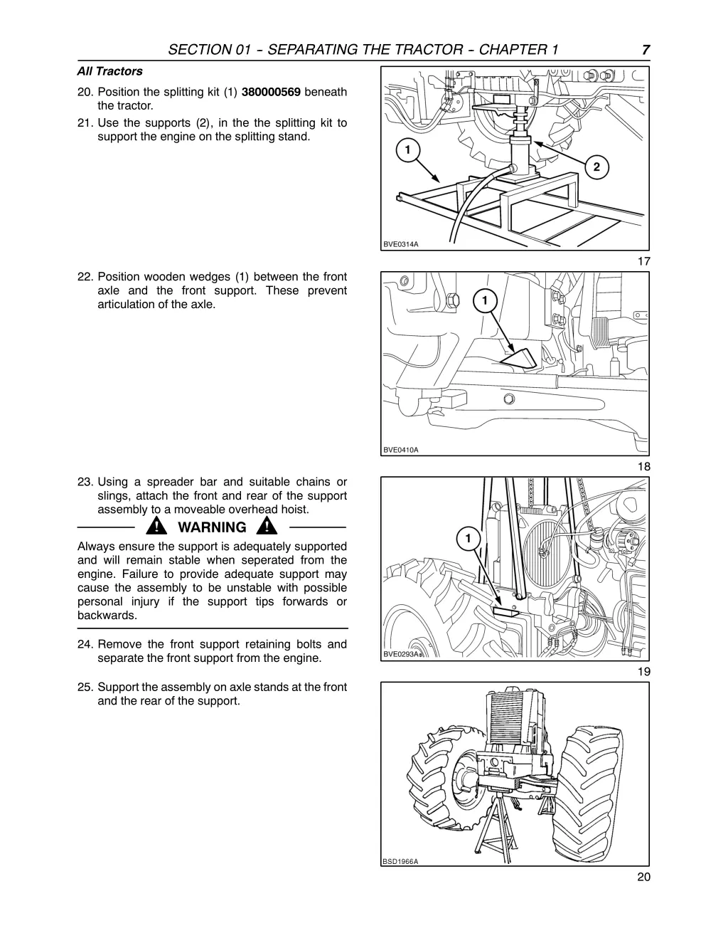 section 01 separating the tractor chapter 1 4