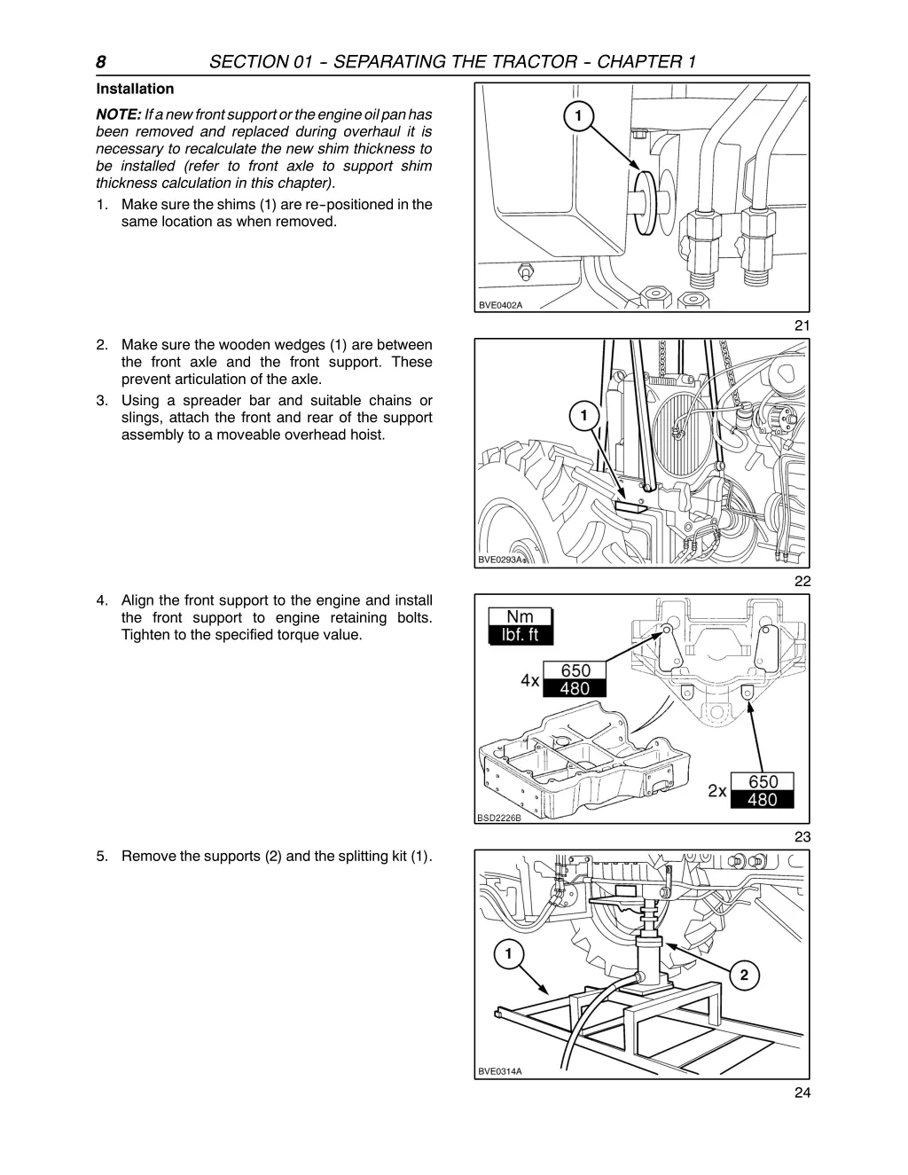 section 01 separating the tractor chapter 1 5