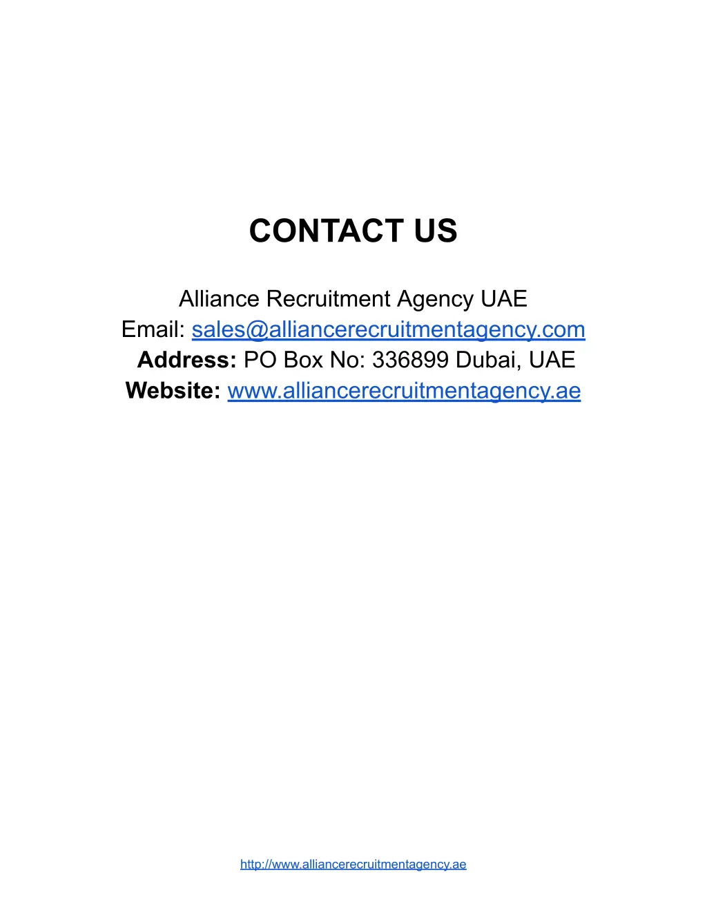 contact us