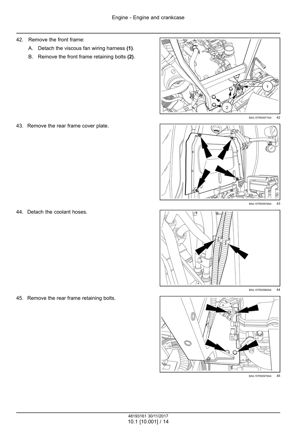 engine engine and crankcase 11