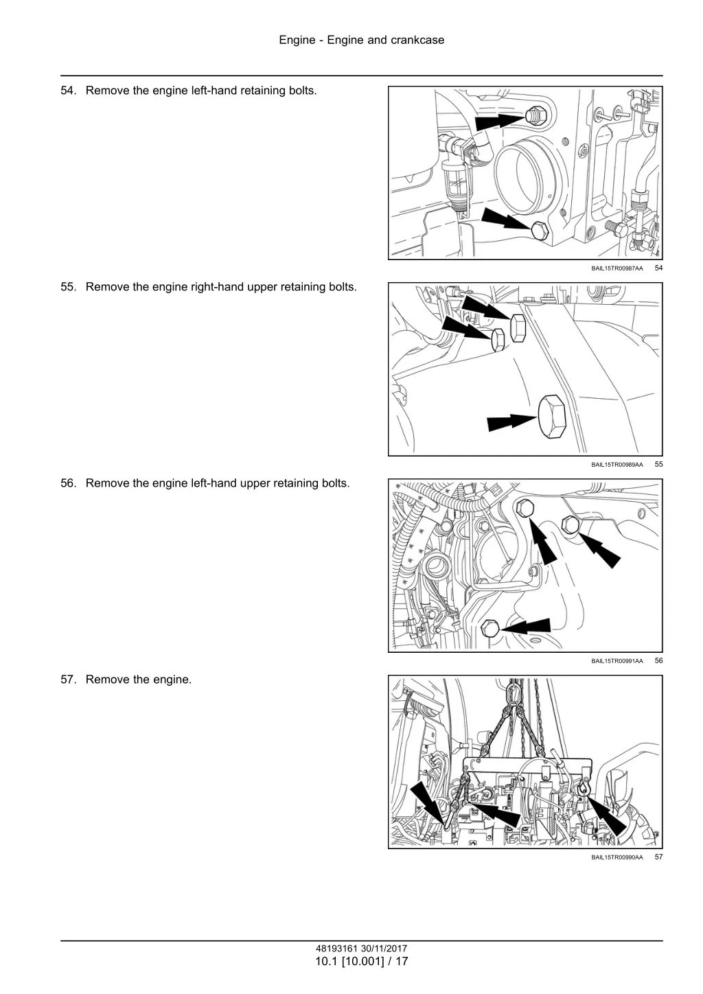 engine engine and crankcase 14