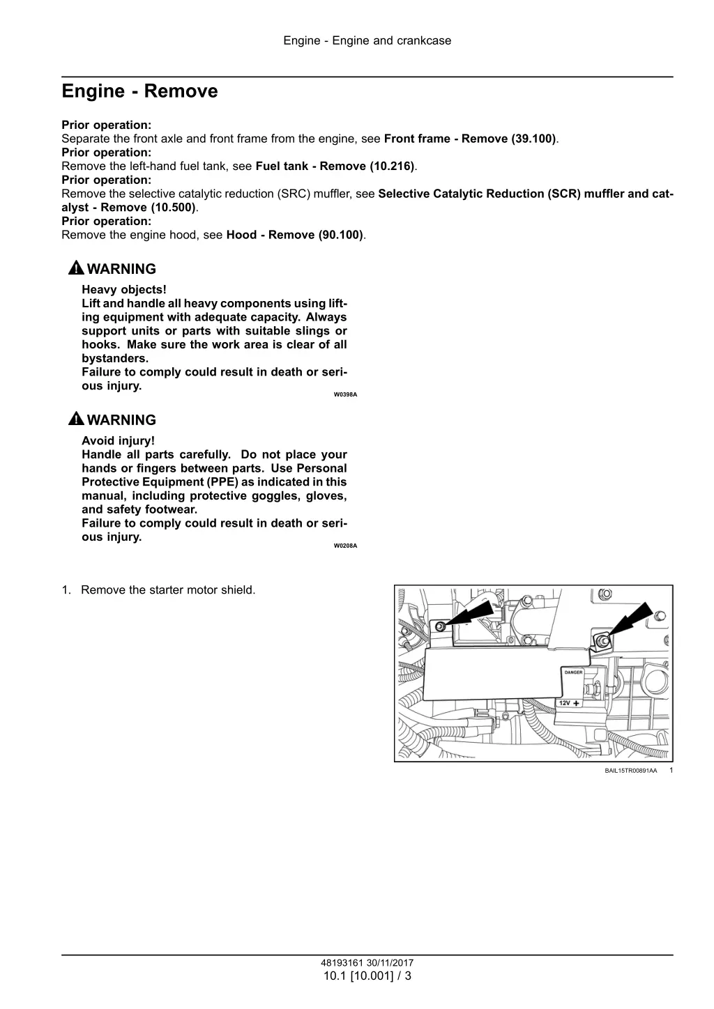 engine engine and crankcase