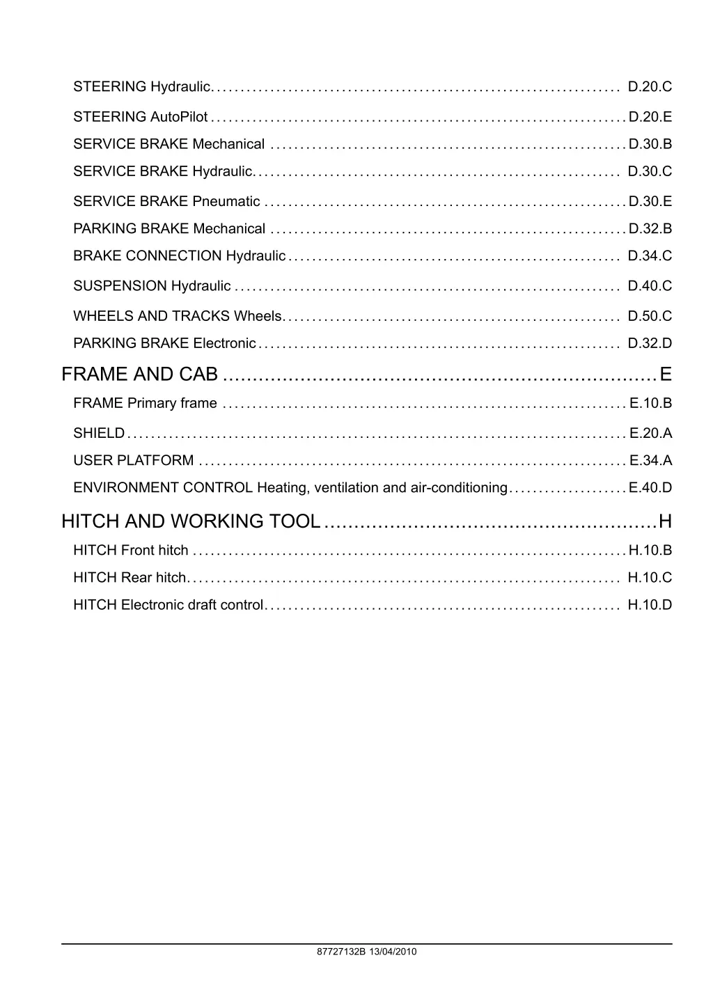 steering hydraulic d 20 c