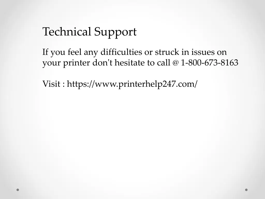 technical support