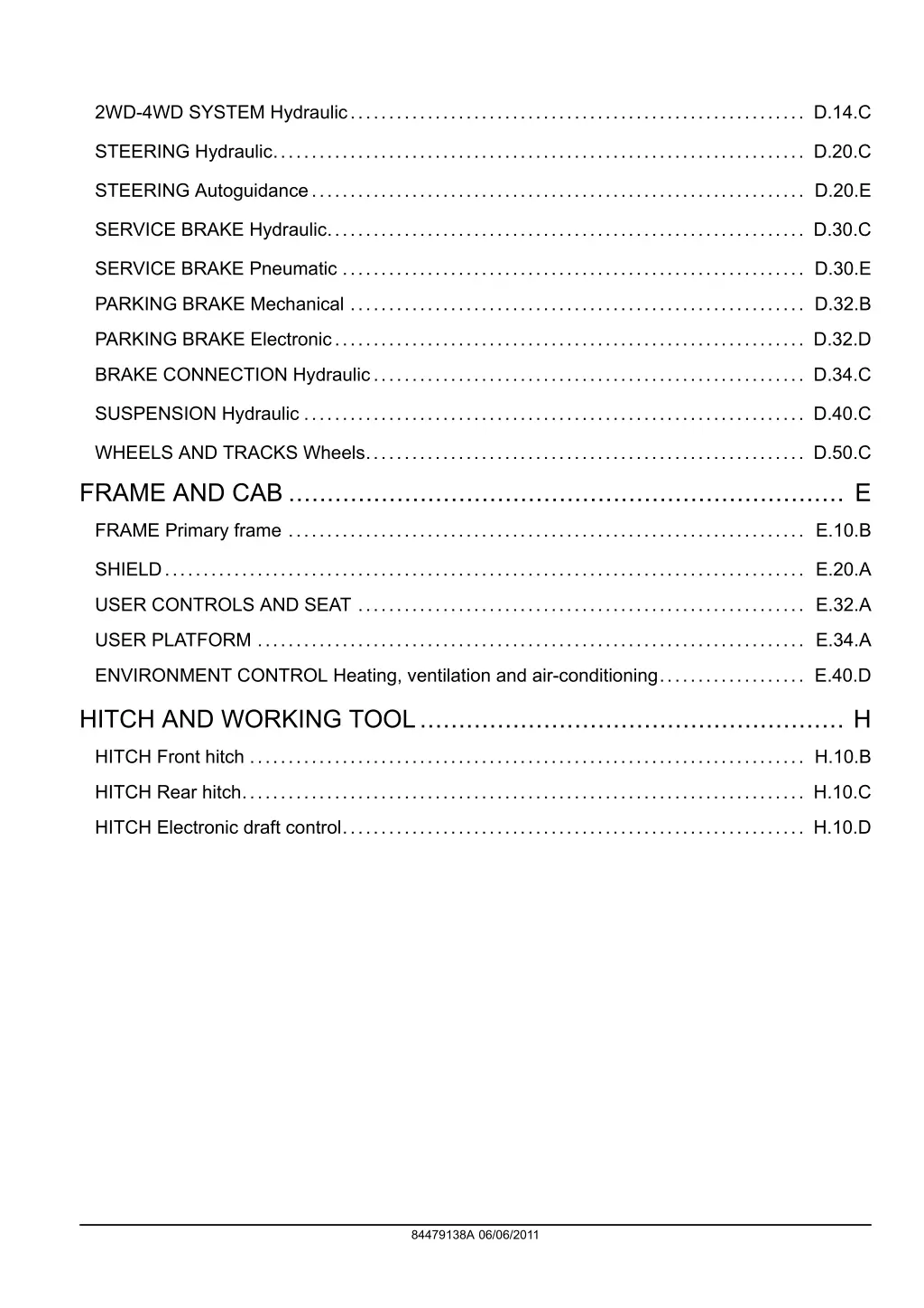 2wd 4wd system hydraulic d 14 c