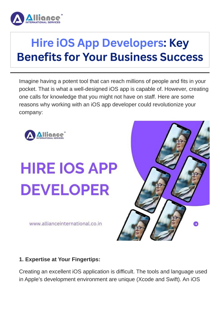 hire ios app developers key benefits for your