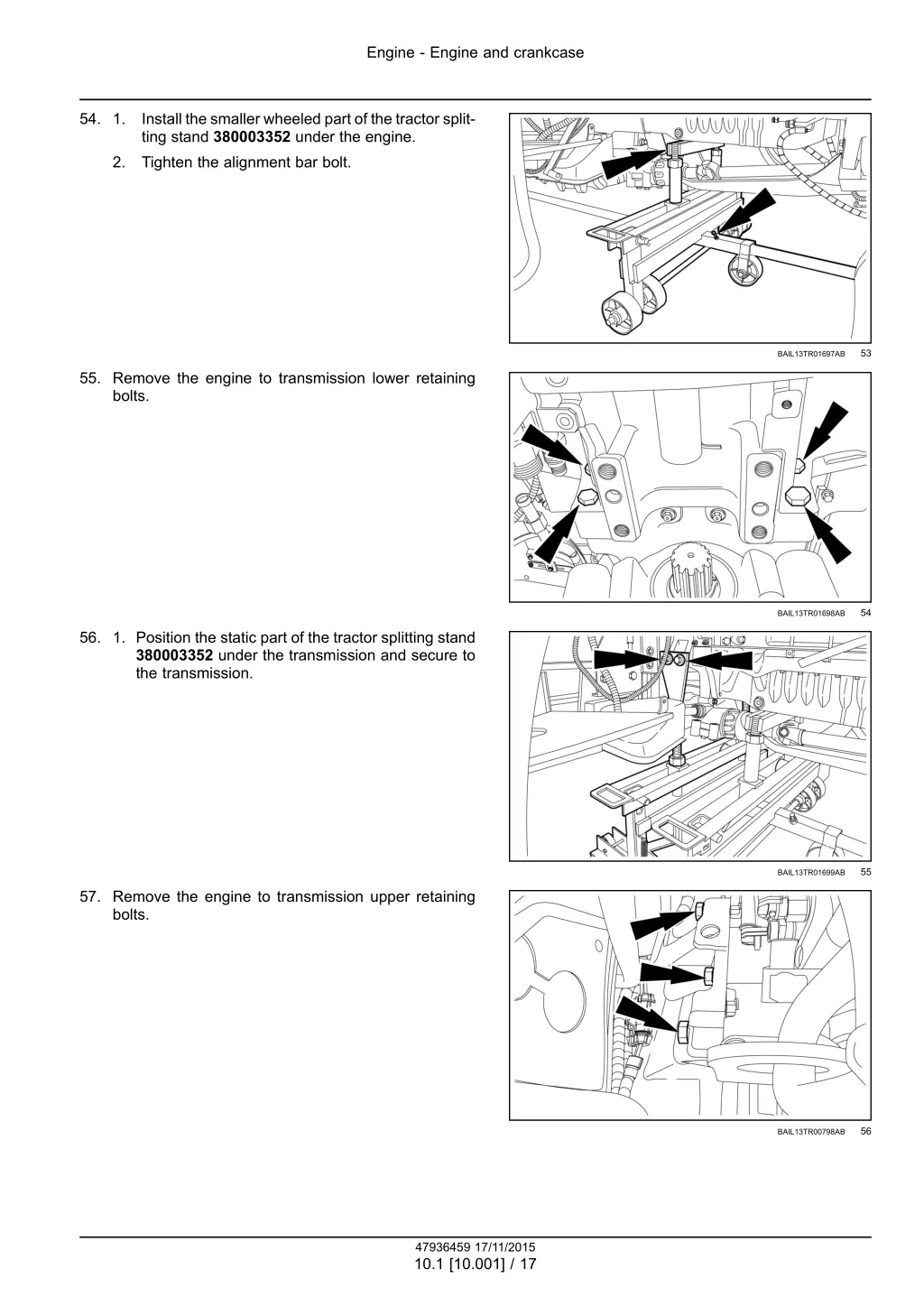 engine engine and crankcase 14