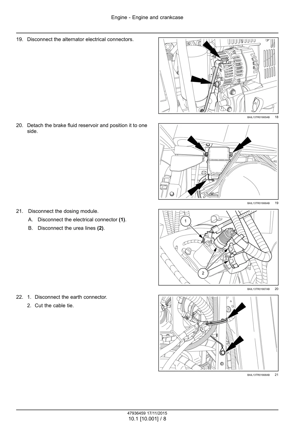 engine engine and crankcase 5