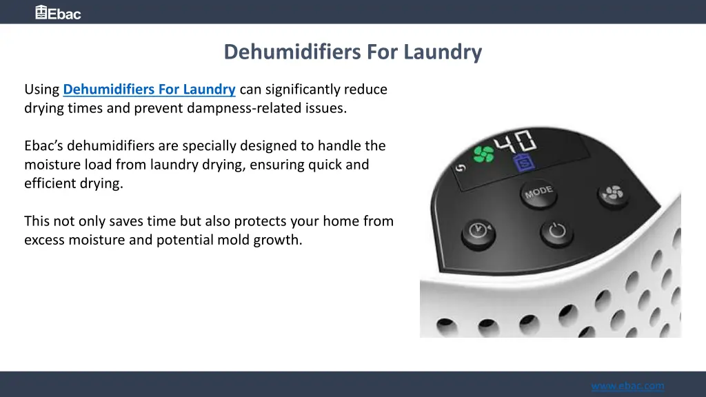 dehumidifiers for laundry