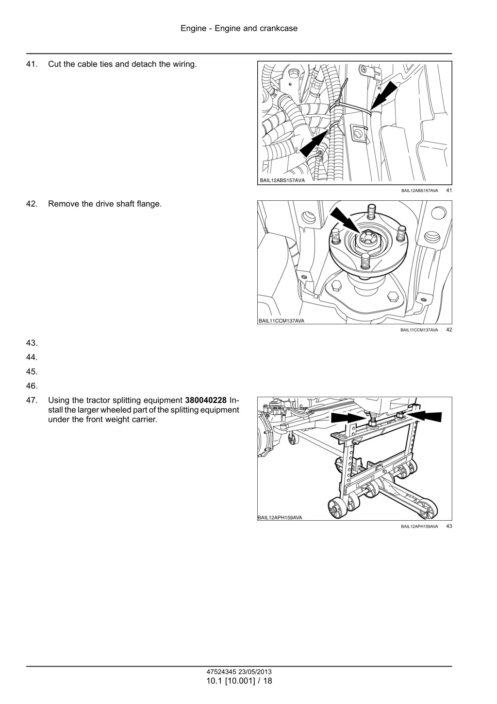 engine engine and crankcase 13