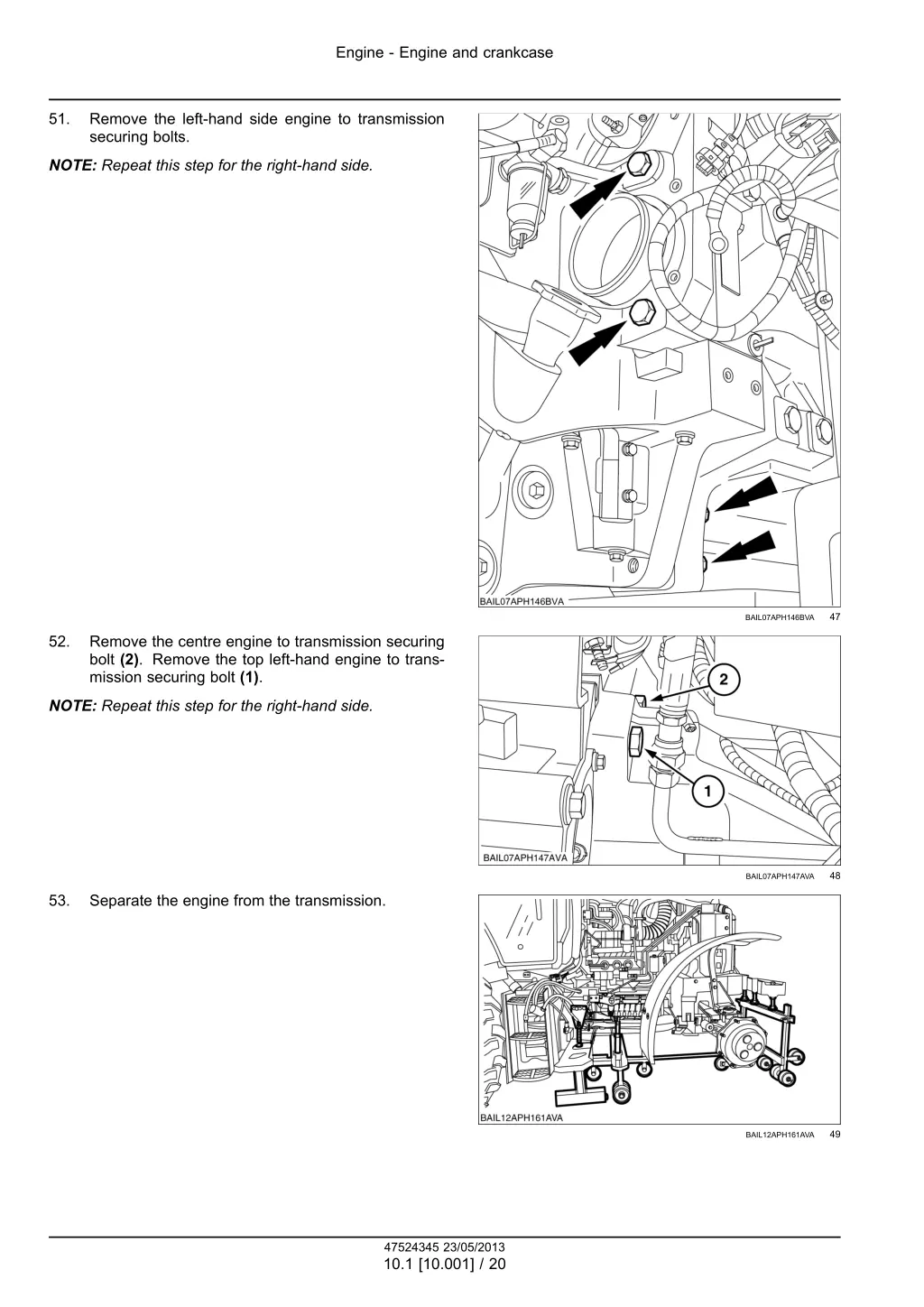 engine engine and crankcase 15