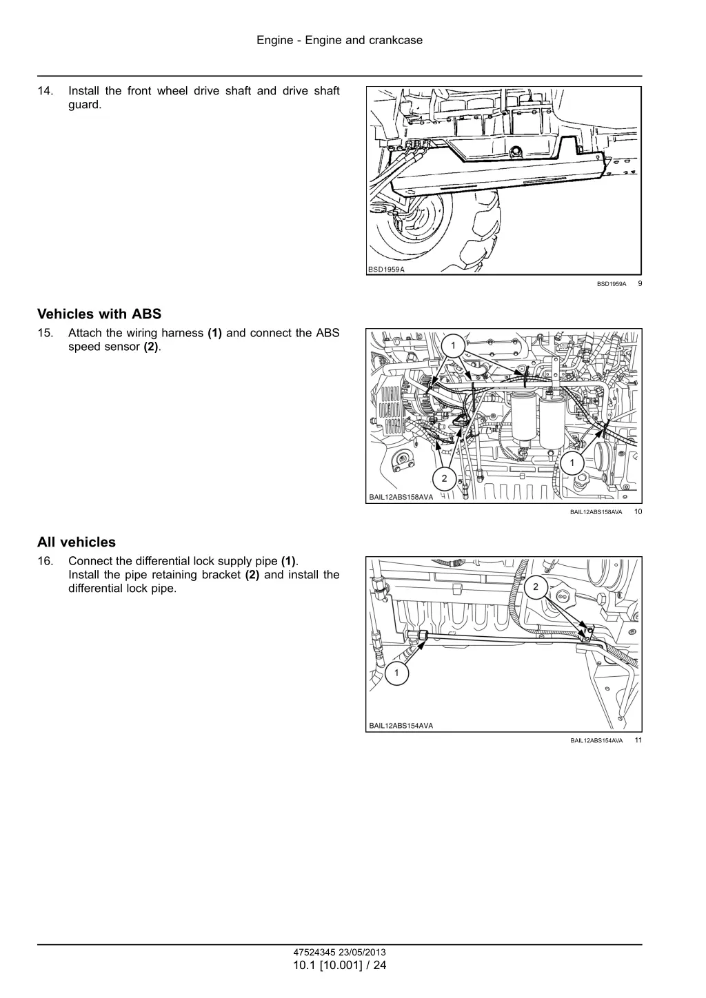 engine engine and crankcase 19