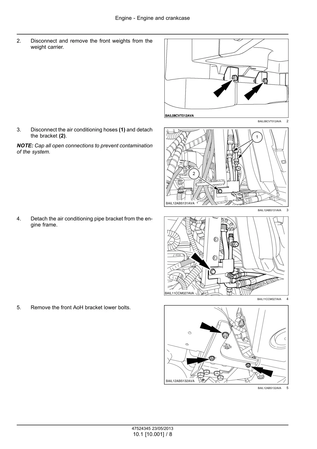 engine engine and crankcase 3