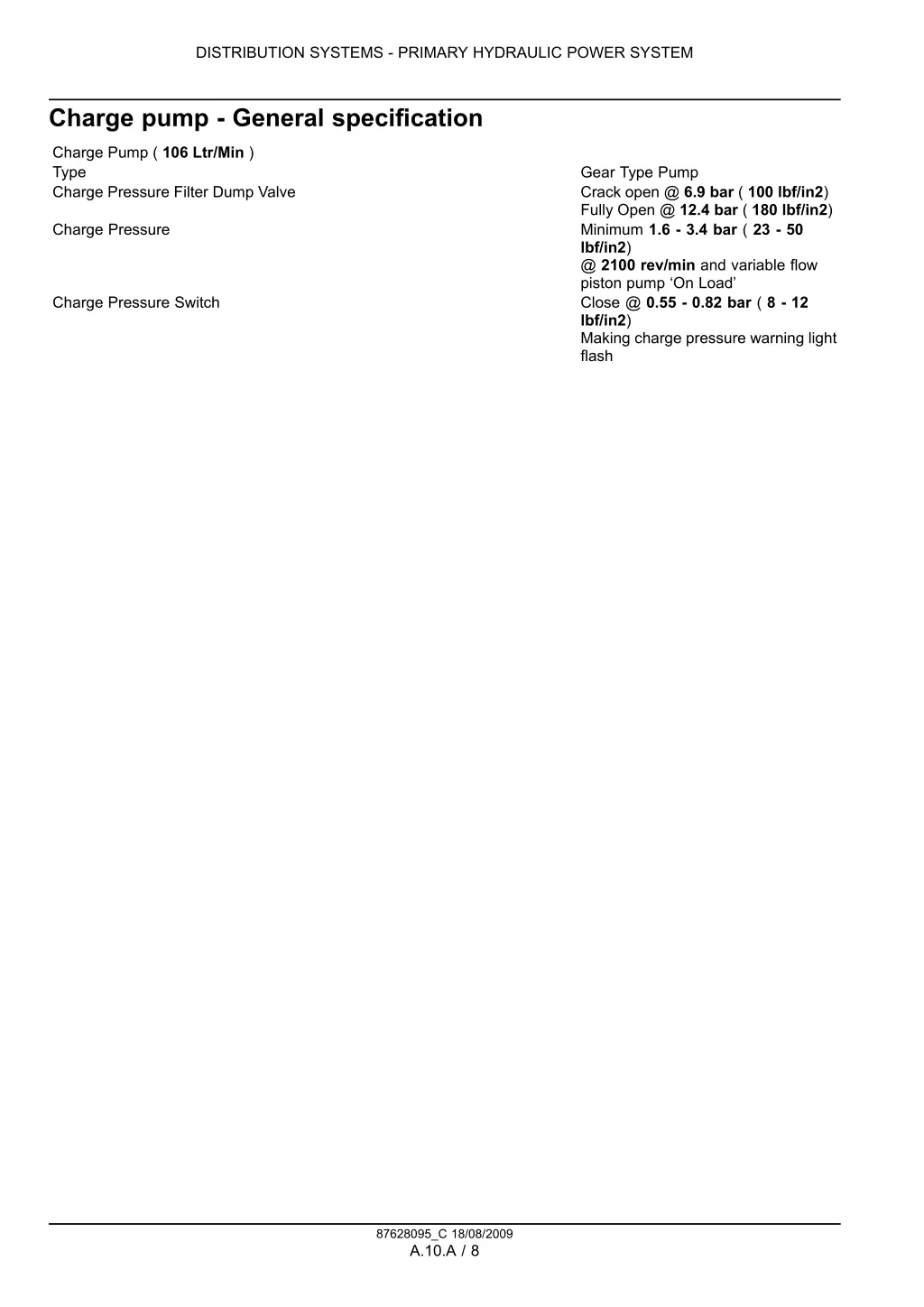 distribution systems primary hydraulic power 4