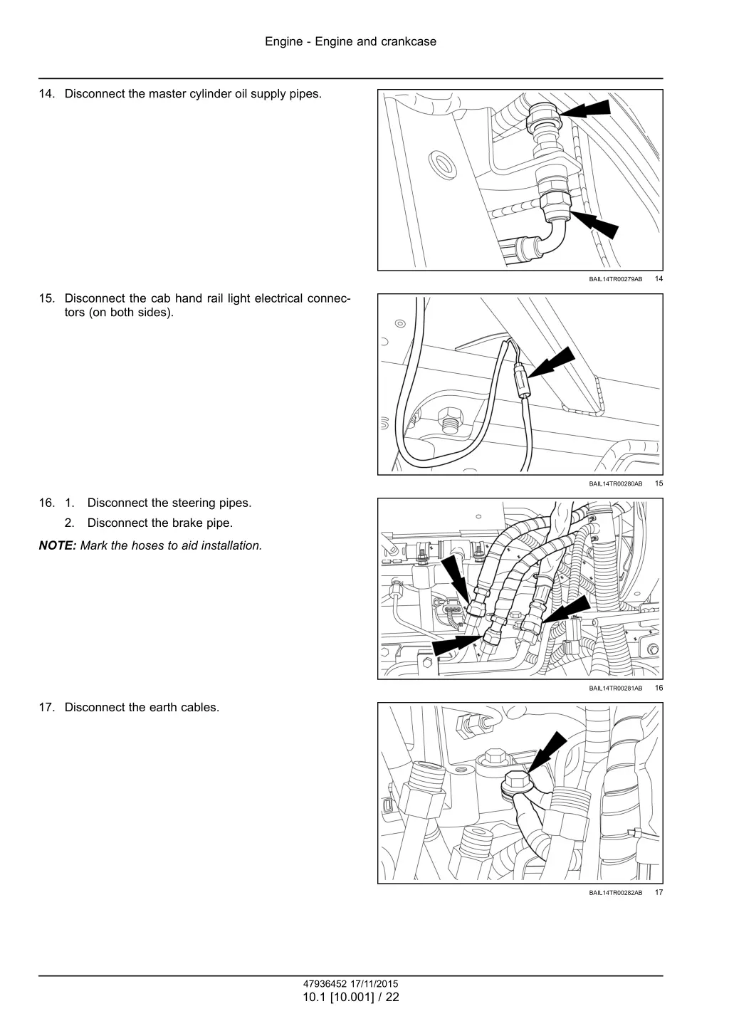 engine engine and crankcase 19