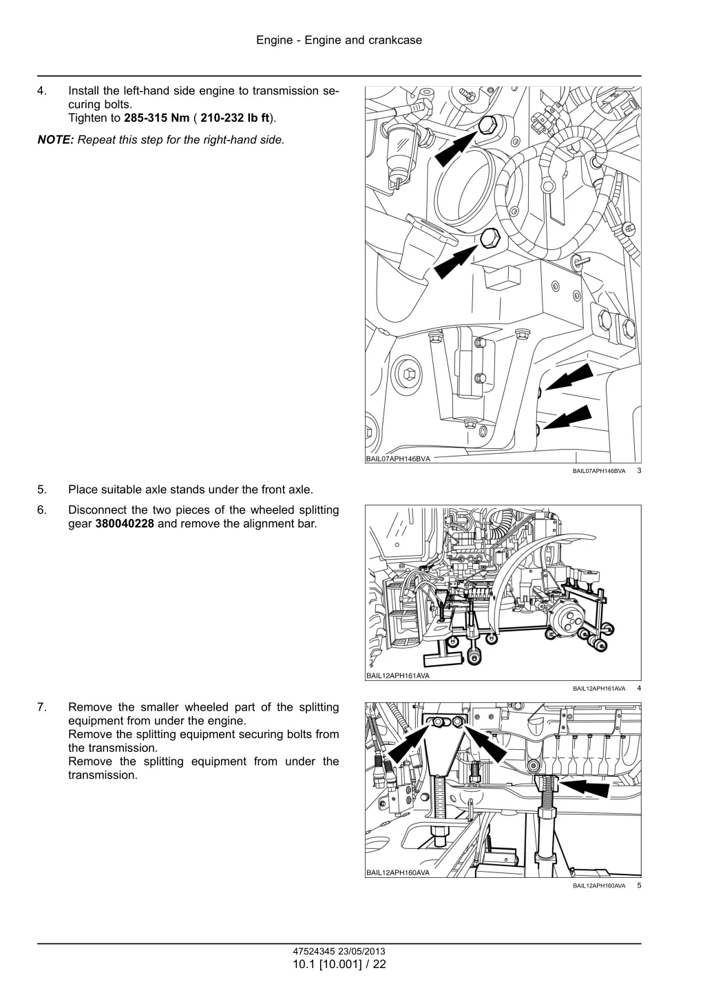 engine engine and crankcase 17