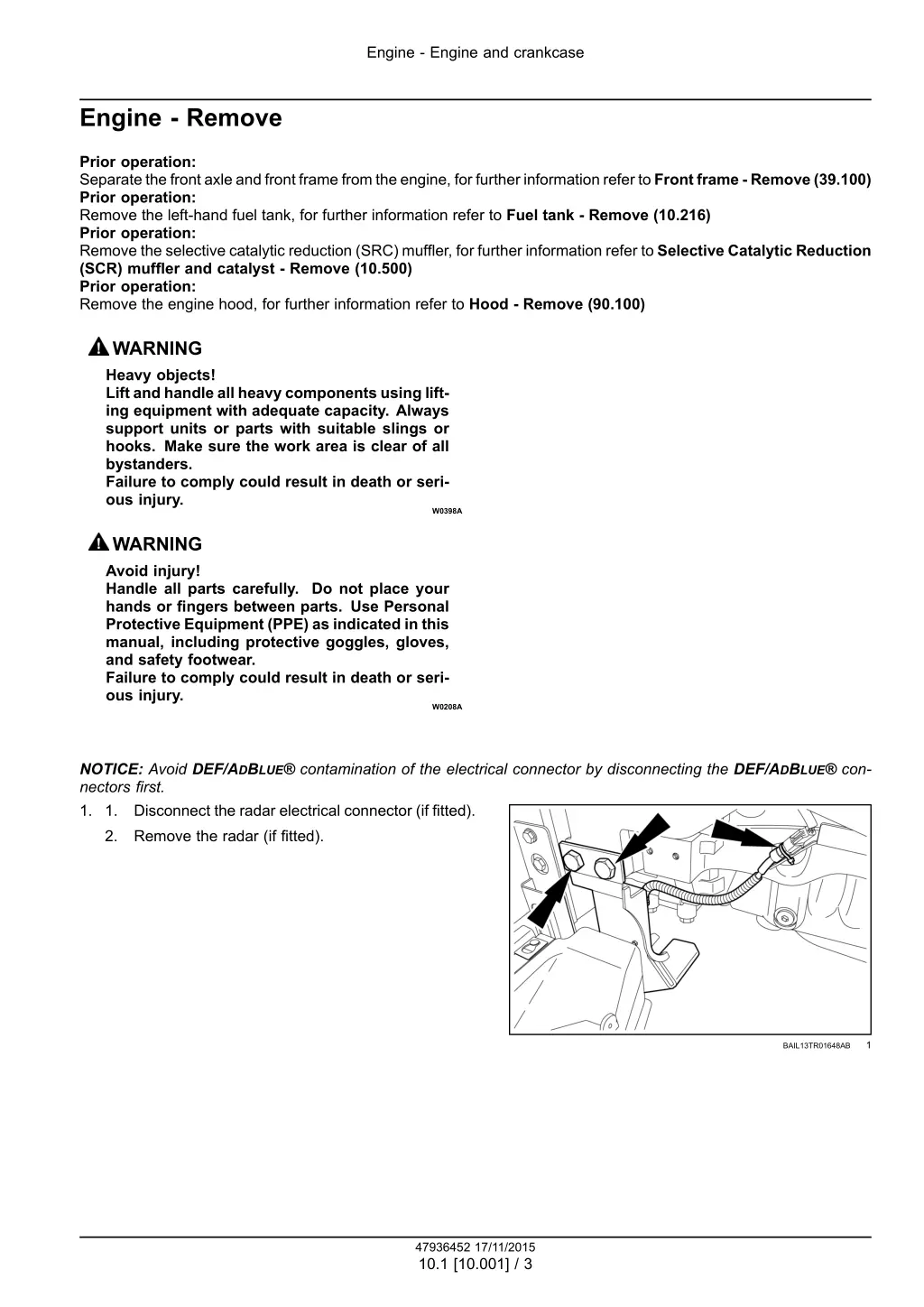 engine engine and crankcase