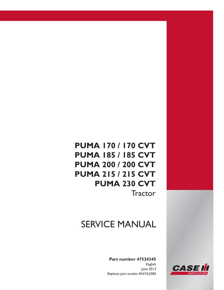 puma 170 170 cvt puma 185 185 cvt puma