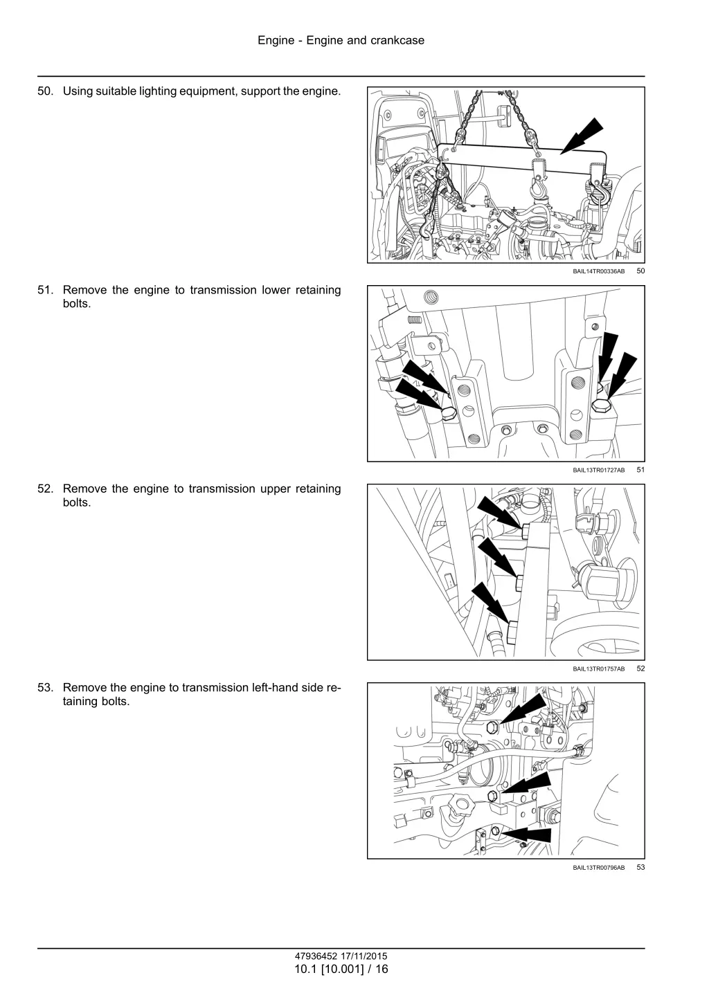 engine engine and crankcase 13